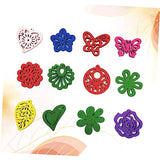 TEHAUX 100pcs Handmade Necklaces Wood Necklace Painted Jewelry Wood Beads Bracelet Beads Necklace Wood Beads DIY Wood Kit Wooden Slices Manual Bamboo TEHAUX