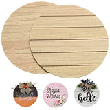 Unfinished Wood Rounds for Crafts - 2 Pack of 14 Inch Diameter Reversible Wood Circles with Real Wood Veneer That Will Not Warp, Wood Slices with CADE + KAI