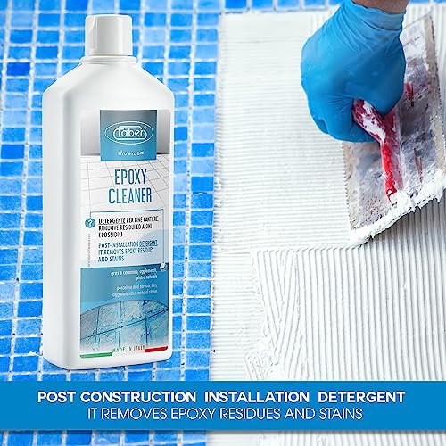 Faber Epoxy Remover – Epoxy Resin Haze Remover and Post Construction Cement Grout Cleaner to Renew Refresh & Restore Natural Shine of Porcelain - WoodArtSupply