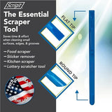 Scrigit Scraper Wide Blade No-Scratch Plastic Scraper Tool, 3 Pack - The Handy Multi-Use Scraping Tool for Removing Food, Labels, Stickers, Paint, Scrigit