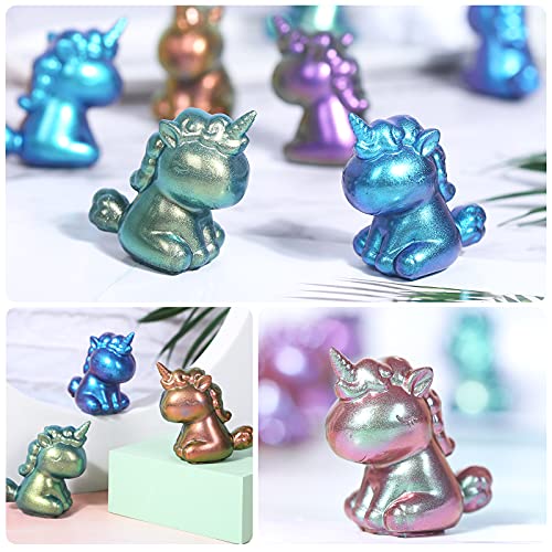 Chameleon Powder Pigment, 8 Color Changing Mica Powder for Epoxy Resin Tumblers, Update Chrome Powder for Nails Art Makeup Paints Crafts Candle Cruzix