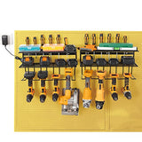 YueTong Power Tool Organizer for Tool Storage,Drill Holer Wall Mount,Storage Rack for Garage Organization, Wall Organizer with Shelf,Heavy Duty for YueTong