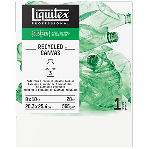 Liquitex Recycled Canvas, Traditional, 8" x 10", White Liquitex