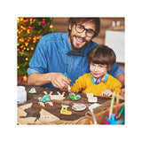 Wooden Christmas Ornaments DIY Round Unfinished Wood Pieces Slices Scrafts for Kids Tree Decoration Christmas Craft Supplies 40Pcs 3" Predrilled with TONAK