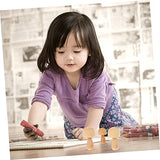 COHEALI 10 Pcs DIY Wooden Ornaments Unfinished Wood Peg Decoration Unfinished Wooden Peg Dolls Unfinished Wooden Pegs Wooden People Pegs Mushrooms COHEALI