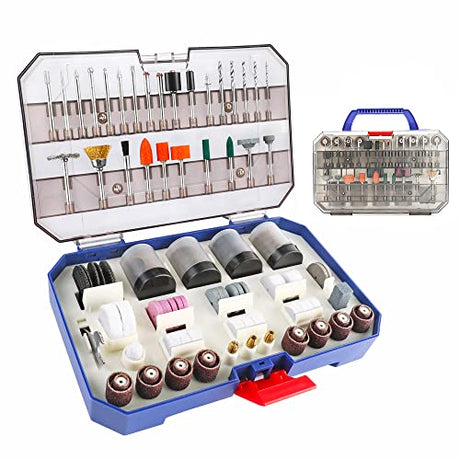 WORKPRO 306PCS Rotary Tool Accessories Kit, Fits Dremel Rotary Tool, 1/8" Shanks DIY Universal Fitment for Easy Cutting, Sanding, Grinding, Carving, WORKPRO
