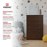 Prepac Fremont Superior 5-Drawer Chest for Bedroom - Spacious and Stylish Chest of Drawers, Measuring 16"D x 31.5"W x 45.25"H, In Espresso Finish Prepac
