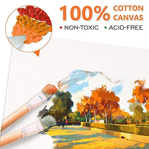 Shuttle Art Acrylic Painting Bundle, Set for 66 Colors Acrylic Paint in Tubes (22ml/0.74oz) + 36 Multi Pack Painting Canvas Panels Shuttle Art