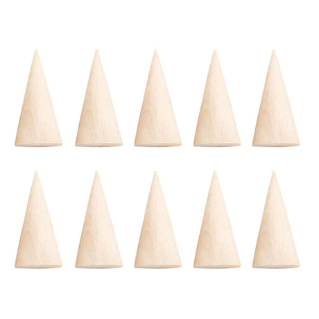 ARTIBETTER 10pcs Foam Cones for Crafts DIY Craft Cone Cone Unfinished Cone Ring Holder Handmade Rings Rack Ring Display Cone Wedding Ring Stand Cone ARTIBETTER