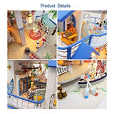 GuDoQi DIY Miniature Dollhouse Kit, Miniature House Kit 1:24 Scale,Tiny House kit with Music and Furniture Kit, Great Gift for Birthday Christmas, GuDoQi