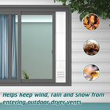 Daisypower Dryer Vent Window Kit, Adjustable Window Vent Kit with Outdoor Dryer Vent Cover,4 Inch Hood for Exhaust Ventilation Daisypower