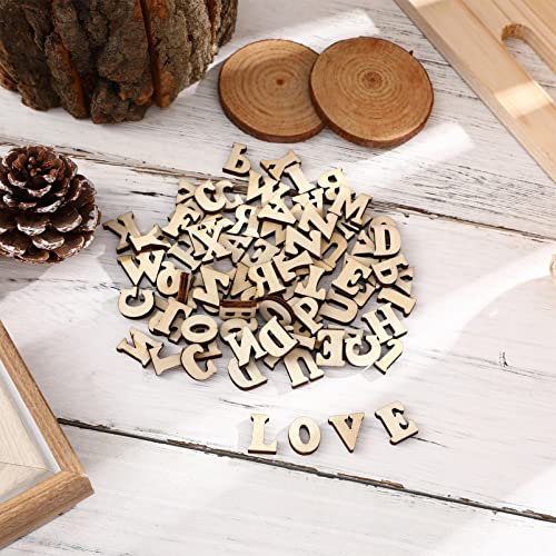 SUPVOX 100 Pcs Nativity Crafts Wood Letters Signs for Crafts Nativity Decor Unfinished Wood Letters for Painting Wood Letters Decoration Kid Craft SUPVOX