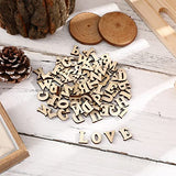 SUPVOX 100 Pcs Nativity Crafts Wood Letters Signs for Crafts Nativity Decor Unfinished Wood Letters for Painting Wood Letters Decoration Kid Craft SUPVOX