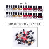 Justsoso 6Pcs/Set Acrylic Nail Polish Rack Wall Mounted,Lipstick Essential Oil Bottle Holder Organizer,Nail Paint Display Stand Shelf For Storage Justsoso