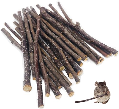 William Craft 250g Apple Sticks Pet Chew Toys Treats for Chinchilla Guinea Pigs Rabbits Squirrel Hamster Bunny (8.8 Ounce (Pack of 1)) William Craft
