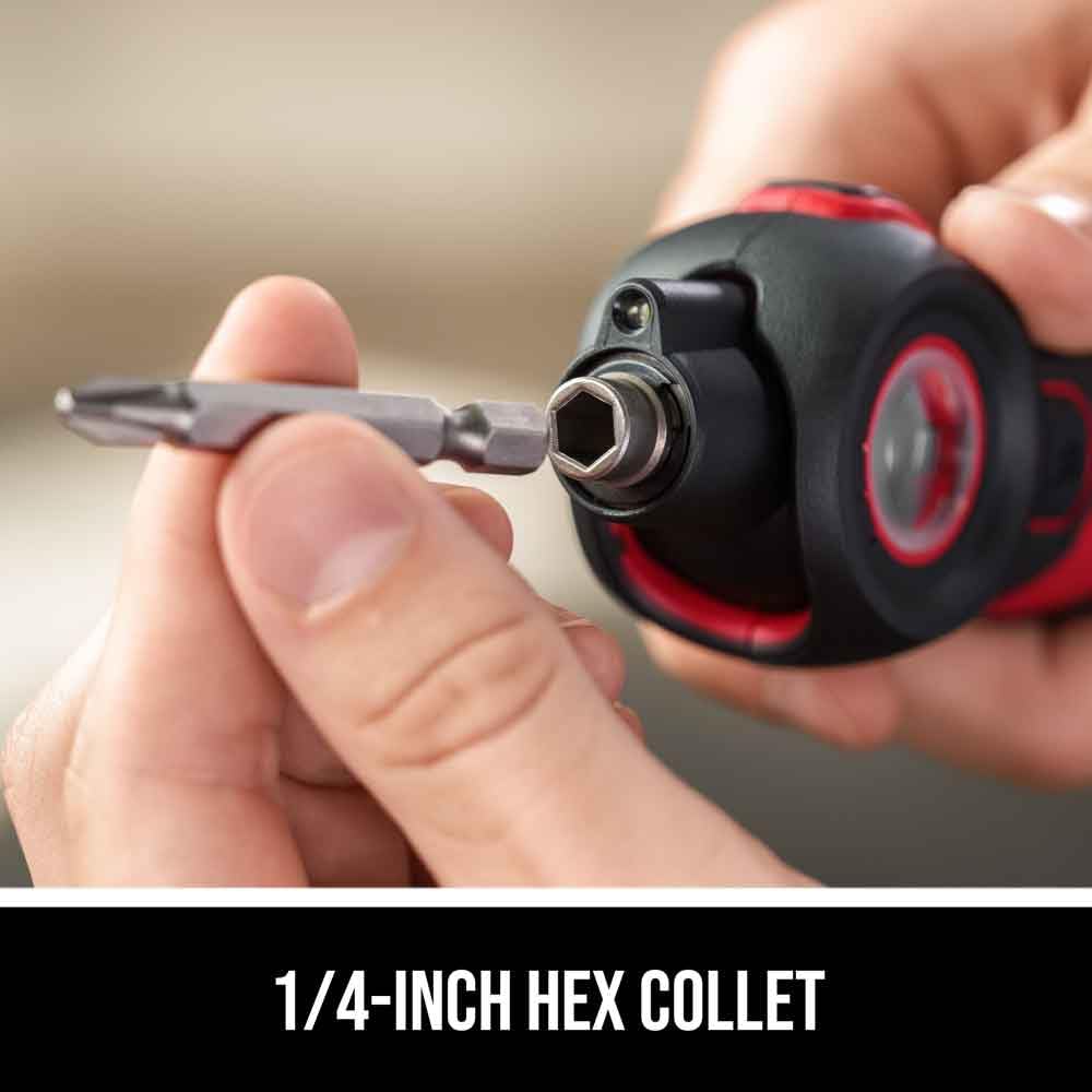 SKIL Twist 2.0 Rechargeable 4V Screwdriver with Pivoting Head, Torque Setting, USB-C Charging Cable & 2PC Bit Set-SD5619-01 Skil