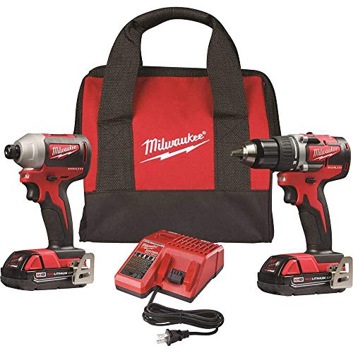 Milwaukee 2892-22CT M18 Compact Brushless 2-Tool Combo Kit, Drill Driver/Impact Driver Milwaukee