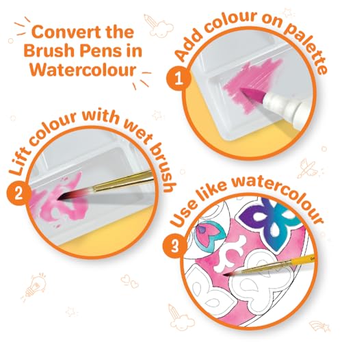 Imagimake Mandala Art Kit | Watercolor Paint Set | 12 Exciting Mandala Projects in Arts and Crafts for Kids Ages 8-12 | Teen Gifts for Girls Ages Imagimake