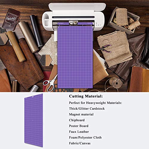 EVISWIY 4PCS 12x24 Mats for Cricut Maker 3/Maker Explore Air 2/Air/One with 5 PCS Blades StandardGrip/LightGrip/StrongGrip/FrabricGrip Multiple Green EVISWIY