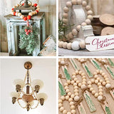 PH PandaHall 740pcs 16mm Natural Wood Beads Round Wood Beads with 3mm Hole Large Wooden Beads Wooden Loose Beads Wooden Spacer Beads for Crafts DIY PH PandaHall