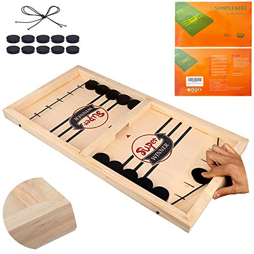 Fast Sling Puck Game,Sling Puck Game, Sling Board Games Toy,Paced Winner Board Games Toys for Kids & Adults SIMPLENICE