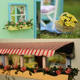 MAGQOO Wooden Dollhouse Miniature with Furniture DIY Dollhouse Kit DIY House Kit Tiny House Kit with Voice Control and Music Movement 1:18 Scale MAGQOO