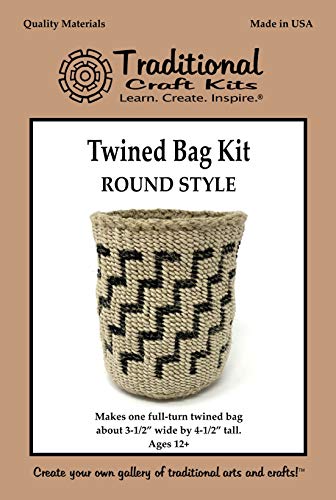 Traditional Craft Kits Twined Bag Kit - Round Style Traditional Craft Kits
