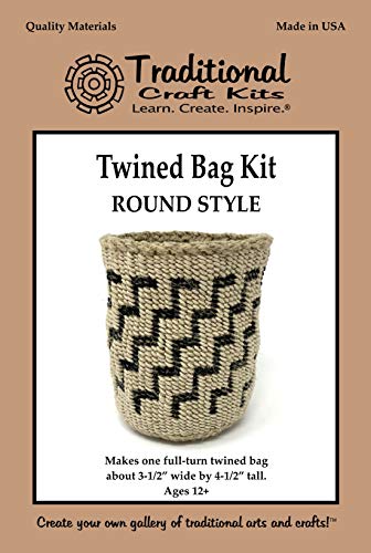 Traditional Craft Kits Twined Bag Kit - Round Style