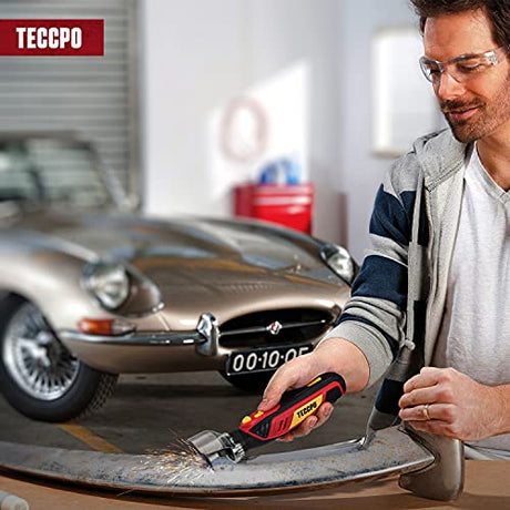 4V Cordless Rotary Tool, 5-Speed 25000RPM TECCPO Mini Power Rotary Tool with 53 Accessories, Rechargeable Rotary Tool for Grinding, Polishing, Wood TECCPO