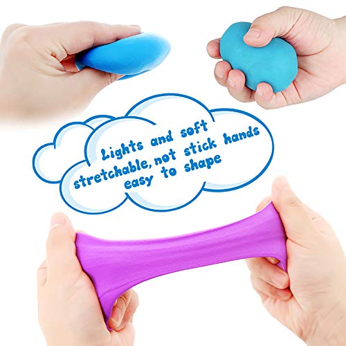 Modeling Clay Kit - 50 Colors Air Dry Ultra Light Magic Clay, Soft & Stretchy DIY Molding Clay with Tools, Animal Accessories, Kids Art Crafts Gift ESSENSON