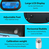 MOCCO 0.01g Accuracy Electronic Lab Scale Scientific Digital Scale Analytical Balance Science Weighting 600g Capacity 7 Units Modes Ounce, Carat, MOCCO