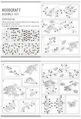 3D Wooden Puzzles Laser Engraving DIY Safe Assembly Constructor Kit Toy for Teens and Adults (Fighter) Wewinn