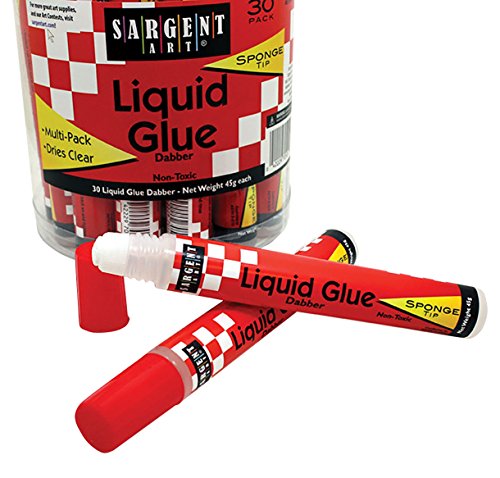 Sargent Art 97-0501 30ct Liquid Glue Dabber Bucket Pack, Red Sargent Art