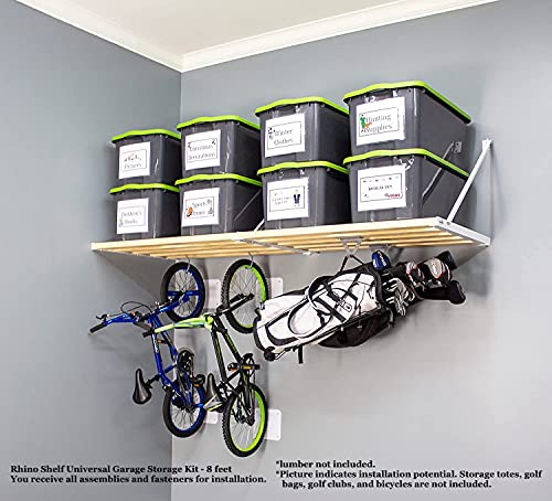 Rhino Shelf Universal Garage Storage Kit - 8 feet Rhino Shelf