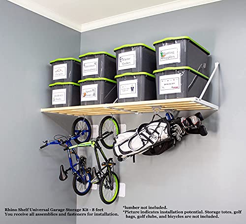 Rhino Shelf Universal Garage Storage Kit - 8 feet - WoodArtSupply