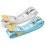 Tape Measure, iBayam Soft Ruler Measuring Tape for Body Weight Loss Fabric Sewing Tailor Cloth Vinyl Measurement Craft Supplies, 60-Inch Double Scale iBayam