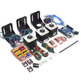 RATTMMOTOR 3D Printer CNC Controller Kit Compatible with Arduino IDE, Nema17 Stepper Motor+UNO R3 Improvement Borad+CNC GRBL Shield Board V3 RATTMMOTOR