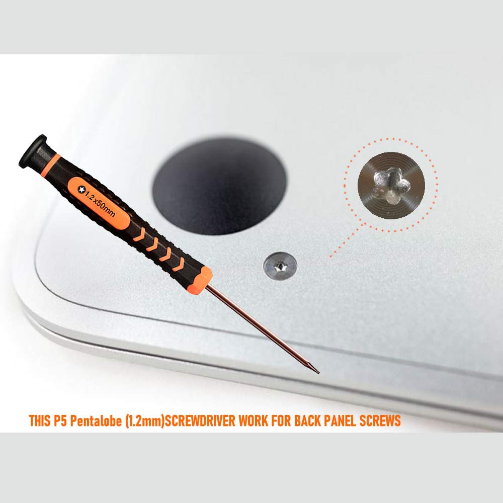 Repair Tool Kit for MacBook, TECKMAN Macbook Screwdriver Set with P5 Pentalobe Screwdriver,T5 Torx and Ph000 Phillips Screwdrivers for MacBook Air & TECKMAN