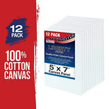 U.S. Art Supply Paint & Canvas Bundle with Professional 80 Color Set of Acrylic Paint Jar Set & 5 X 7 inch Professional Artist Quality Acid Free US Art Supply