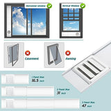 Daisypower Dryer Vent Window Kit, Adjustable Window Vent Kit with Outdoor Dryer Vent Cover,4 Inch Hood for Exhaust Ventilation Daisypower