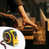 Tape Measure 25 ft, Steel Measuring Tape, Measuring Tape Retractable, 25-Foot Basics Self-Locking Measurement Tape, Self Lock Auto Lock Tape Rule Yekepal