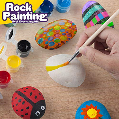 Rock Painting Kit - Craft Kit for Kids 6+ - WoodArtSupply