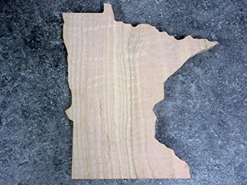 Minnesota State Cutout - Unfinished Oak - 12'' - WoodArtSupply