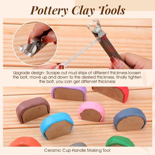 Clay Sculpting Tools Kit Sculpt Pottery Tool Starter Set Wooden Essential  Modeling Clay Sculpting Tools Kits(23PCS)