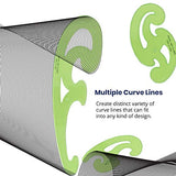Pacific Arc French Curve Set, 3 Shapes, Clear Curve Ruler, Drafting Tools, Drawing Tools, Woodworking Tools, Comic Template Tool Pacific Arc