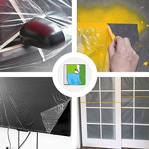 MyLifeUNIT Tape and Drape, Assorted Masking Paper for Automotive Painting Covering (66-Feet, 3 Sizes) MyLifeUNIT