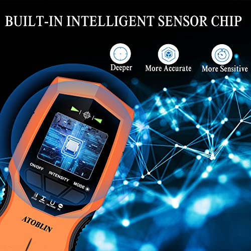 ATOBLIN Stud Finder Wall Scanner, 7 in 1 upgraded Electronic Stud Sensor with Magnetic Bubble Level, Digital LCD Display, Beam Finders Wall Detector ATOBLIN