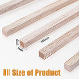 Wood Strips Balsa Square Wooden Dowels 1/4 Inch Square Dowel Rods 12 Inch Long Hardwood Square Dowel Unfinished Wood Sticks Wooden Dowel Sticks Timtin