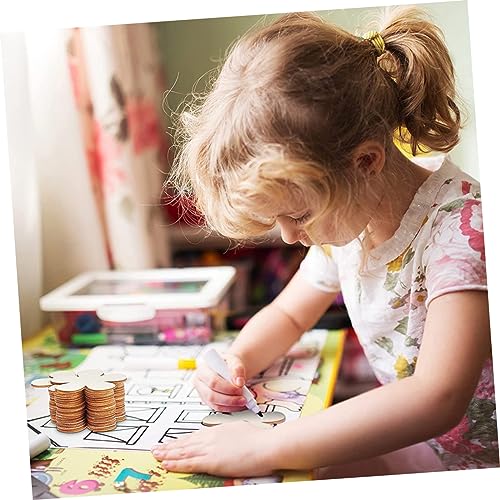 MAGICLULU 20pcs Coasters Crafts Wood Slices Unfinished Wood Chip Wood Blanks Blank Wood Chip Wood Craft Supplies Wood Chip for DIY Wood Flower Slices MAGICLULU