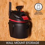 Shop-Vac 2.5 Gallon 2.5 Peak HP Wet/Dry Vacuum, Portable Compact Shop Vacuum with Wall Bracket & Multifunctional Attachments, 5760288 Shop-Vac